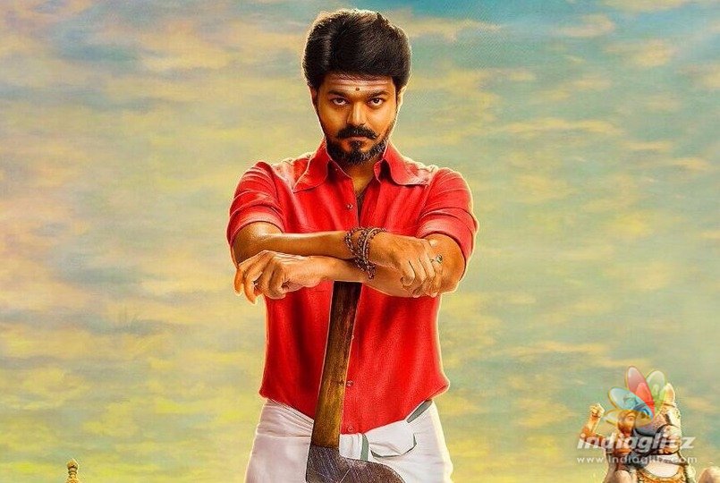 mersal vijay red shirt